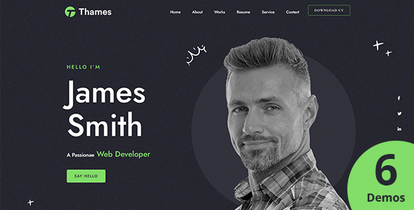 Thames - Personal Portfolio WordPress Theme Logo